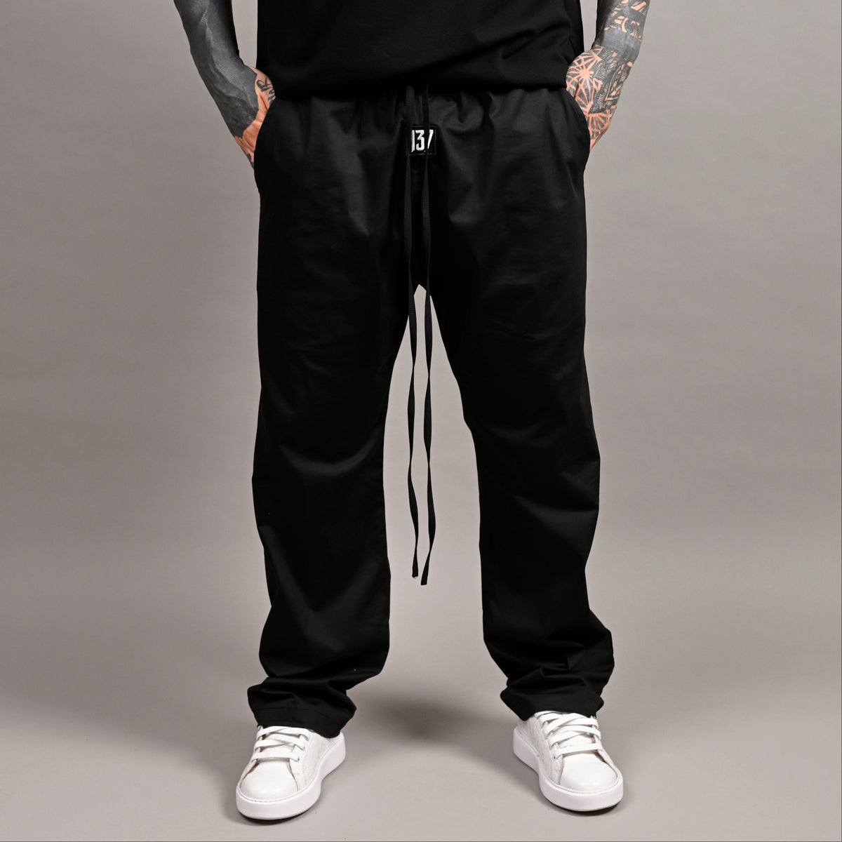 BLACK DROP PANTS