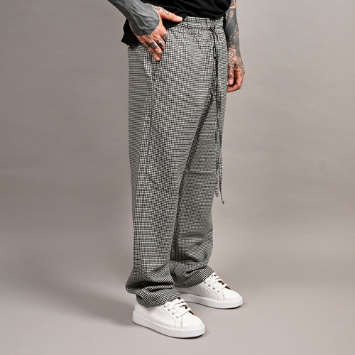 DROP CROTCH PANTS - PEPITO (WOOL BLEND)