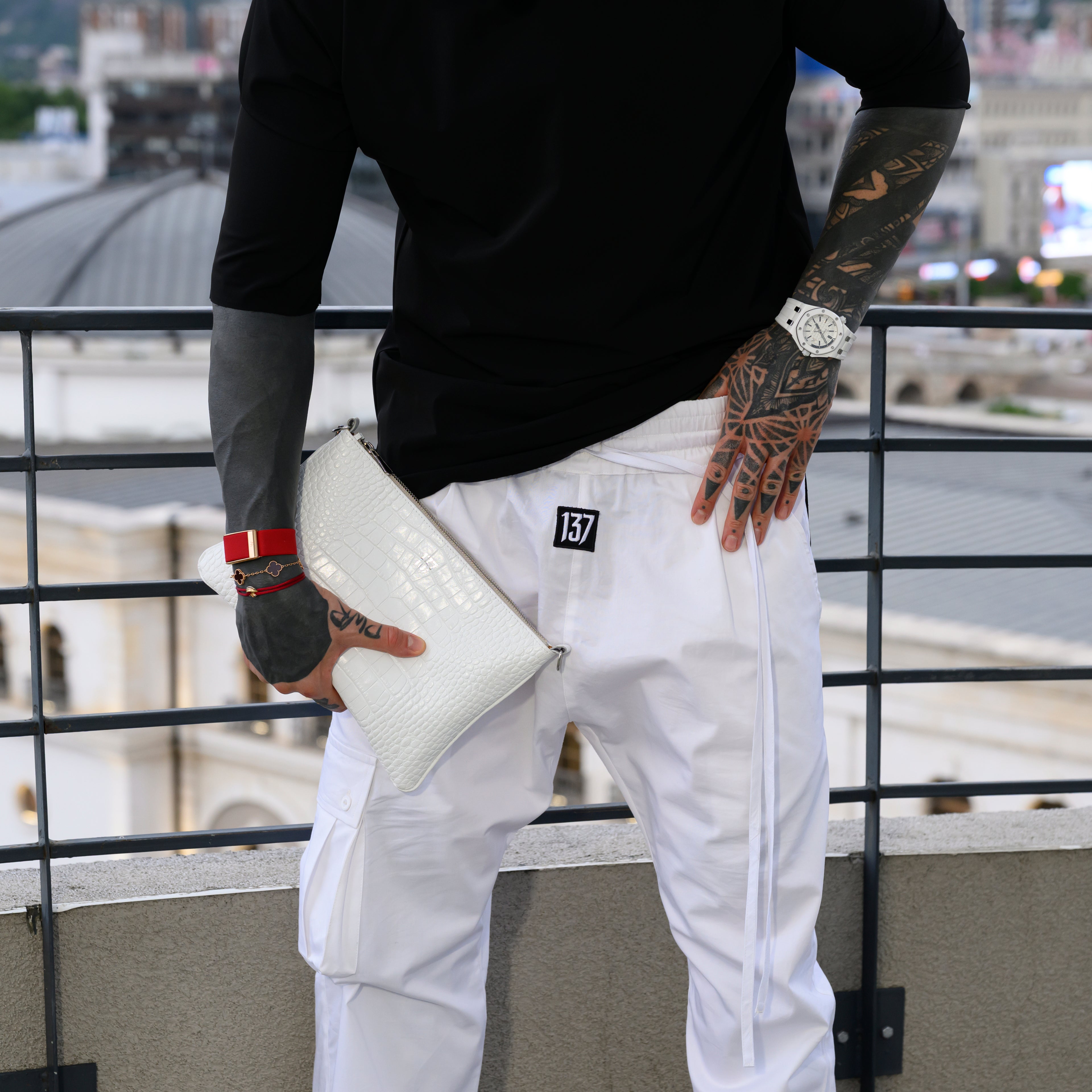 DROP-CROTCH CARGO 001 (WHITE)