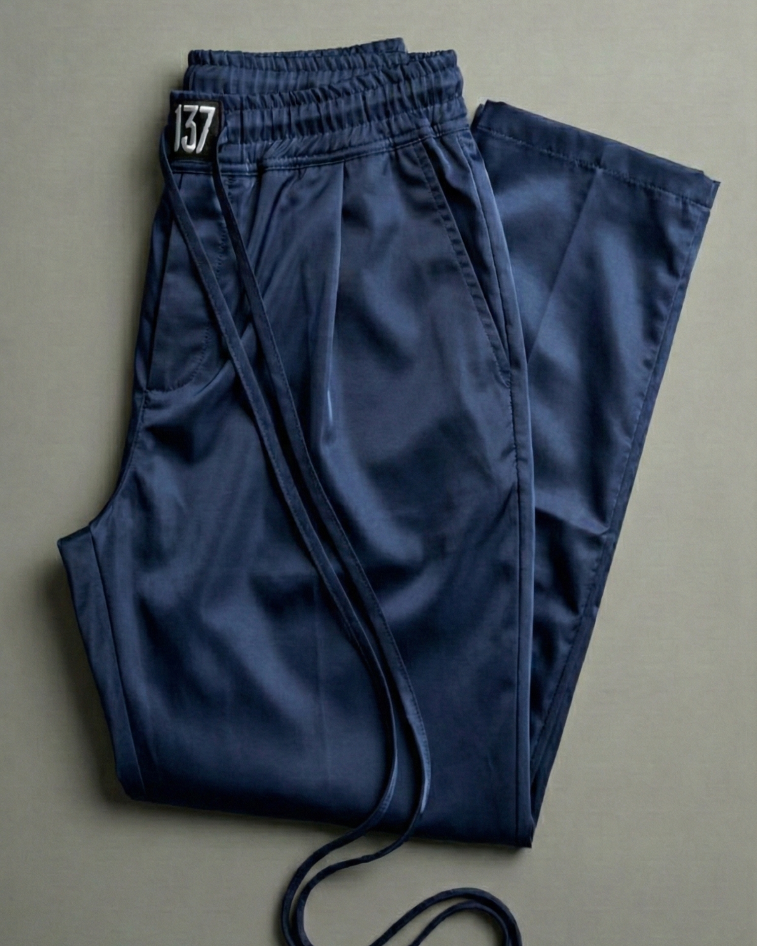 DROP CROTCH PANTS - DARK BLUE