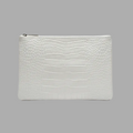 WHITE CROC POCHETTE