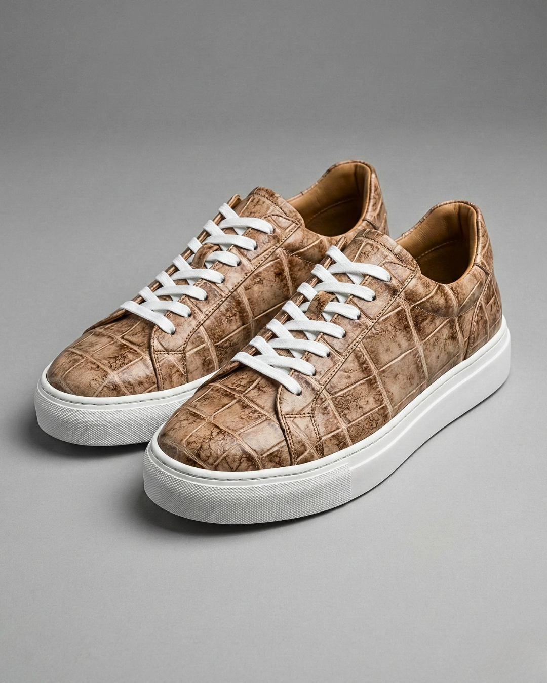 CROC #007 - BROWN CROC LEATHER