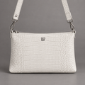 POCHETTE 001 (WHITE CROC LEATHER)