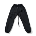 DROP CROTCH CARGO PANTS - BLACK