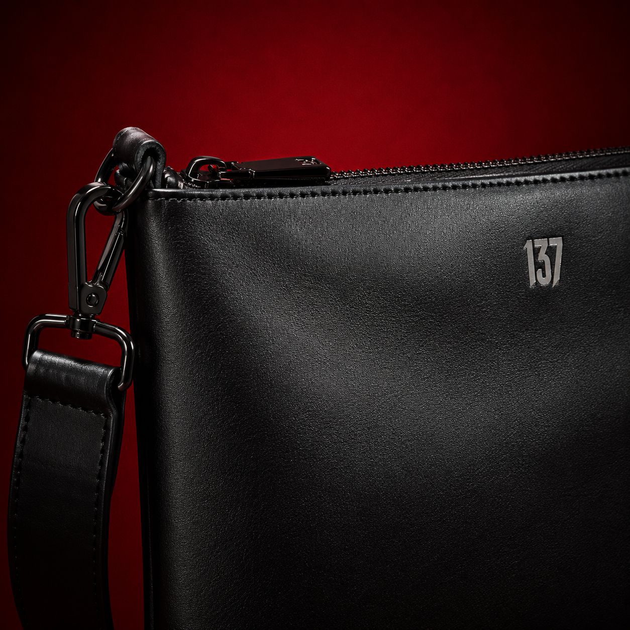 POCHETTE 001 (BLACK NAPPA LEATHER)